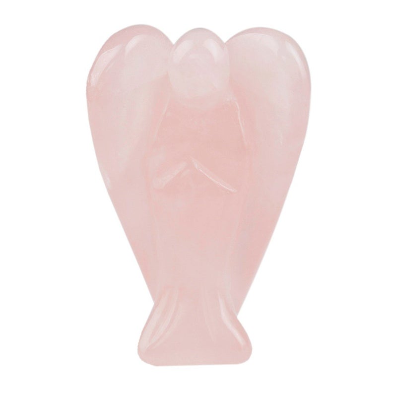 Rockcloud Healing Crystal Gemstone Carved Pocket Crystal Guardian Angel Figurines 1.5 inch - Image 3